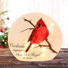 Stony Creek 6.25 In Angel Cardinals Pre-Lit Small Orb Bereavement Lighted Glass Accent , Bereavement Bereavement Bird Electric Plug-In (1PC) - 2 of 4