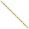 Black Bow Jewelry 6.4mm 14K Yellow Gold Hollow Fancy Link Chain Bracelet, 7 Inch - 3 of 4