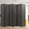 FDW Bamboo Room Divider 4/6 Panel Folding Privacy Screen Divider Tall Privacy Wall Divider for Home Office or Restaurant - 2 of 4
