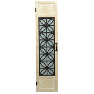 VIP Wood 51 in. Black French Door Panel Decor - 1 of 2