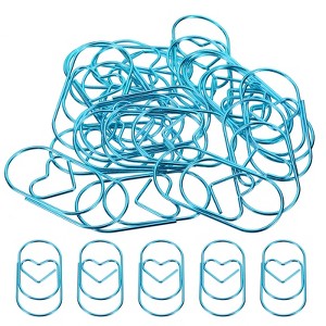 Unique Bargains Heart-Shaped Fashion Cute Decorative Fun Paper Clip 20 Pcs - 1 of 4