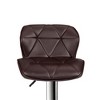 Poundex,Adjustable Height & Swivel Barstool in Faux Leather - 3 of 4