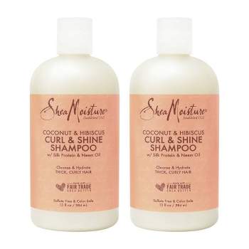SheaMoisture Coconut Hibiscus Curl and Shine Shampoo Bundle - 13 fl oz/2ct