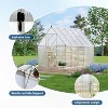 6X9ft Aluminum-Framed Polycarbonate Greenhouse,Heavy Duty with Quick Setup Structure and Roof Vent,Large Enhanced Aluminum Greenhouse Kit for Outdoor - 3 of 4