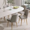 Lirago Dining Chairs with Metal Legs Set of 2 Gray 23x19 - 3 of 4