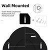 31.5x23.6in Sparkly Crystal Crushed Diamond Wall Mirror Oval Accent Mirror Bathroom Hallway - 3 of 4
