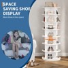 7 Tier Rotating Shoe Rack Tower 360° Revolving Free Standing Spinning Shoe Organizer, Vertical Shoes Rack Storage Round Carousel, Rotate Shoes Closet - 2 of 4