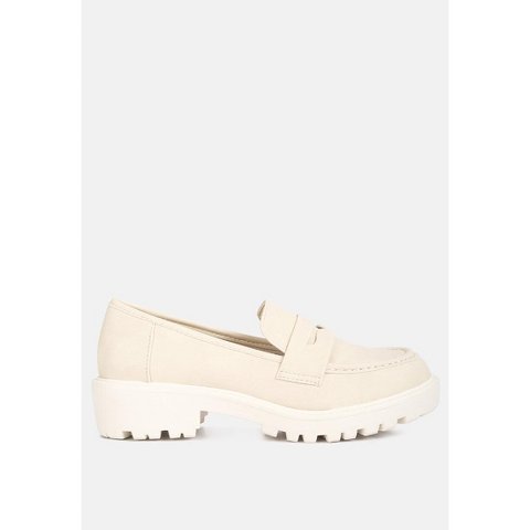 Женские туфли London Rag Womens Mosly Semi Casual Lug Loafer 6