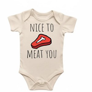 Steak Bbq Newborn Baby Onesie® Bodysuit GS1 - 1 of 4