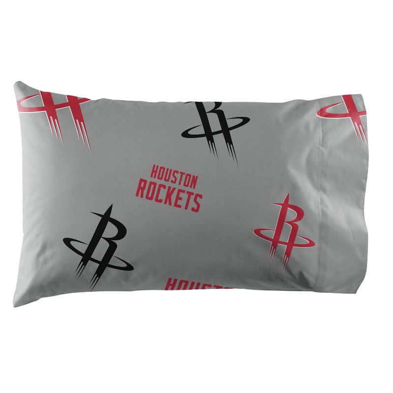 NBA Houston Rockets Rotary Bed Set, 3 of 4
