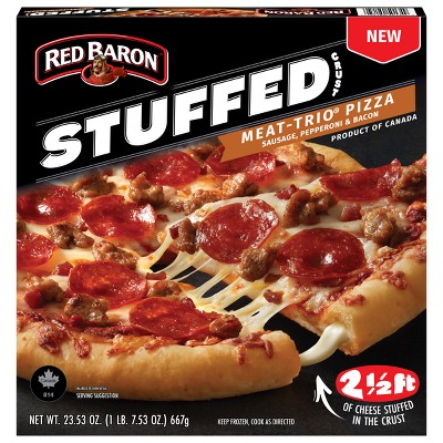 Red Baron Meat Trio Stuffed Crust Frozen Pizza - 23.54oz