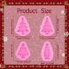 JDICTION 4 Pcs Christmas Candy Silicone Molds (Tree Shape) - Reusable for Baking, Chocolate, Soap & Candle Making - 2 of 4