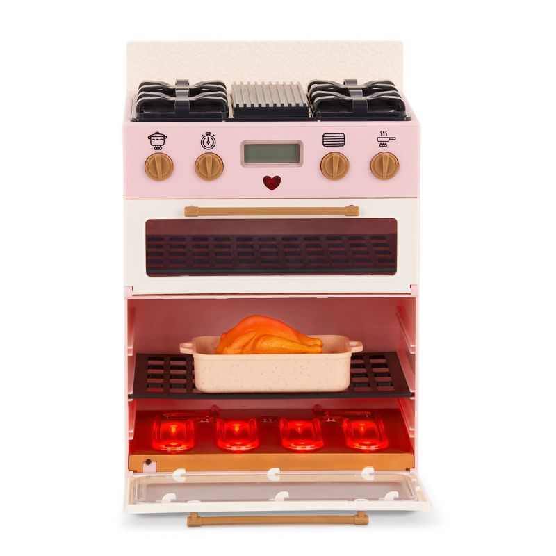 Our Generation Make &#38; Bake Stove with Oven &#38; Cooking Sounds Accessory Set for 18&#34; Dolls, 6 of 8