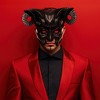 Underwraps Black Devil Foam Adult Costume Half Mask - 3 of 4