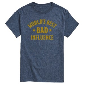 Men's - Instant Message - Funny Worlds Best Bad Influence Short Sleeve Graphic T-Shirt - 1 of 4