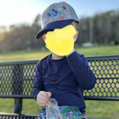 Kids' Tie-Dye Dinosaur Baseball Hat - Cat & Jack Green/Navy 1 ct