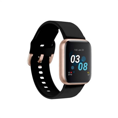 iTouch Air 3 Smartwatch - Rose Gold Case with Black Strap