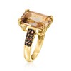 Ross-Simons 7.35 ct. t.w. Smoky Quartz Ring in 18kt Gold Over Sterling - 3 of 4