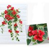 1pc/2pcs Bunch Artificial Hanging Flowers Fake Plants Bouquets For Patio Lawn Garden Decoration - 2 of 4