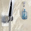 On Wall Mount Shower Bracket,Large Angle Adjustable to Meet Any Space Bathroom Adjustable Sprinkler Shower Plating Free Drilling Base - 4 of 4