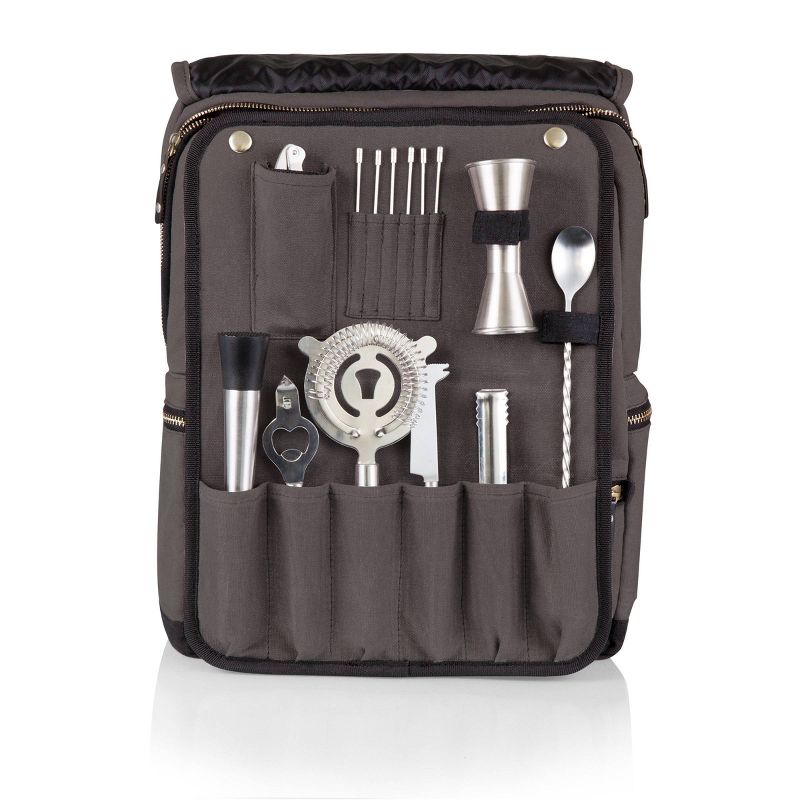 18pc Bar-Backpack Portable Cocktail Set - Picnic Time, 2 of 13