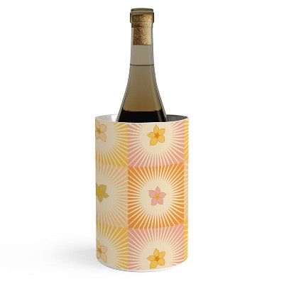 Iveta Abolina Cheerful Sun Check Wine Chiller - Deny Designs