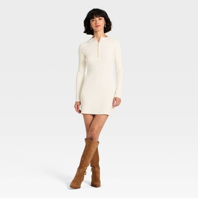 Women's Long Sleeve Mini A-Line Dress - Universal Thread