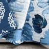 Lush Décor Leah Reversible Throw Navy/White Single 50X60 - 4 of 4
