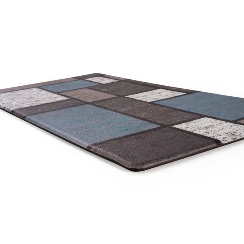 World Rug Gallery Contemporary Modern Boxes Anti Fatigue Standing Mat, 3 of 11