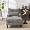 Chaise Lounge Chair Modern Upholstered Recliner with Armrest for Living Room Bedroom - 3irtyhousy - 2 of 4