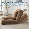 Human Dog Bed for Adult, Comfy Lazy Sofa Bed with 2 Pillows & 5 Adjustable Position, Chenille Upholstered Lounge Chair for Living Room Bedroom - 3 of 4
