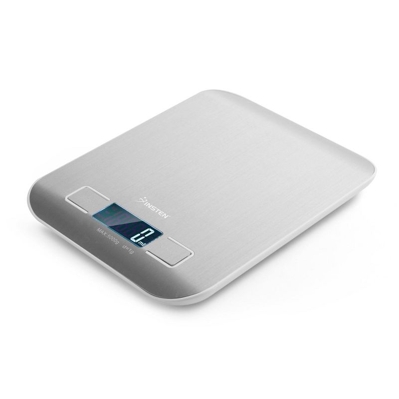 Insten Digital Food Kitchen Scale in Grams & Ounces - 1g/0.1oz Precise Upto 11lb (5000g) Capacity, Silver, 4 of 10