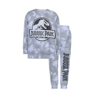 Jurassic Park Universal Boys 2 Piece Sweatshirt and Pants Set for Toddlers and Big Kids