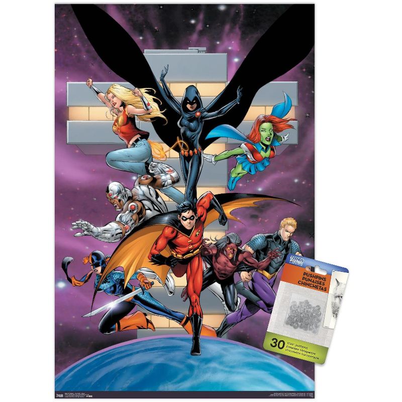 Trends International DC Comics - Teen Titans - Group Unframed Wall Poster Prints, 1 of 7