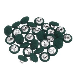 Unique Bargains Suit Dress Blouse Aluminum Fabric Cloth Covered Sewing Buttons 30 Pcs - 1 of 4