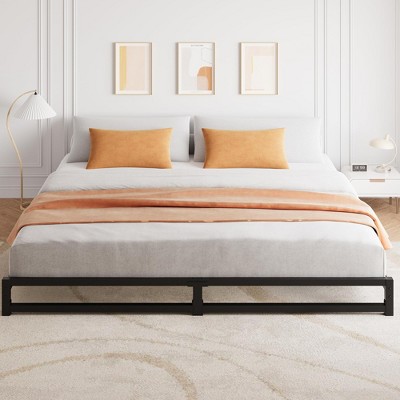 Twin Size Metal Platform Bed Frame with Steel Slat Support