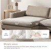 134" Corduroy L-Shaped Sectional Sofa with Chaise & USB Charging - 3 of 4