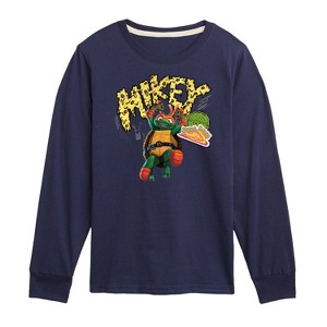 Boys' - Teenage Mutant Ninja Turtles - Michelangelo AKA Mikey Long Sleeve Graphic T-Shirt - 1 of 4