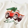 Baby Boys' Ford Bronco Christmas Tree Fleece Sweatshirt & Pants Set - Off-White - 3 of 4