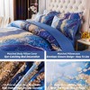 BAGOKIE Marble Watercolor 6 Pieces Comforter Bedding Set - 3 of 4