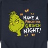 Men's - Dr. Seuss - The Grinch Halloween Frightful Night Graphic Fleece Sweatshirt - 2 of 4