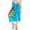 LA LEELA Women's Summer Bikini Wraps Beach Wrap Sarong Coverup Skirt Bathing suit Swimwear Swimsuit Coverup for Women One Size Multicolored, Floral - 2 of 4