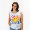 Simply Sage Market S.W.Smiley Sunshine Neon Garment Dyed Tank - 2 of 3
