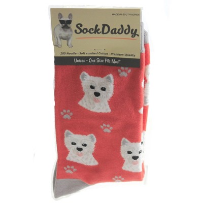 Novelty Socks 15.25" Westie Dog Socks Premium Quality E & S Pet  -  Socks