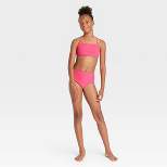 Girls' 2pc Terry Darling Bikini Set - art class™ Pink