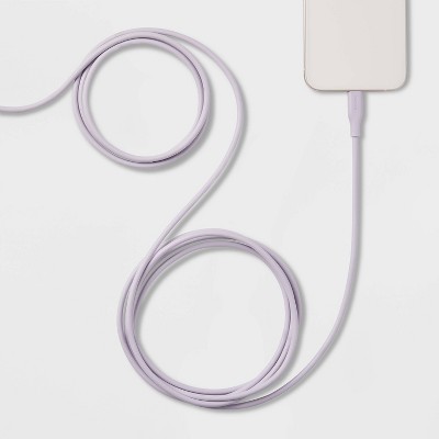 10&#39; Lightning to USB-C Round Cable - heyday&#8482; Soft Purple