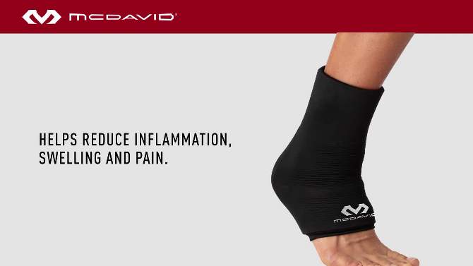 McDavid Flex Ice Therapy Ankle Compression Sleeve - Black L/XL, 2 of 6, play video