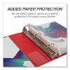 Samsill Durable D-Ring View Binders, 3 Rings, 2" Capacity, 11 x 8.5, Black/Blue/Green/Red, 4/Pack - 3 of 4