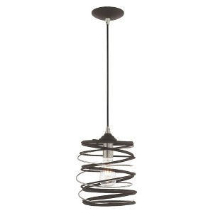 Livex Lighting Geometric 1 - Light Pendant in  Bronze - 1 of 4