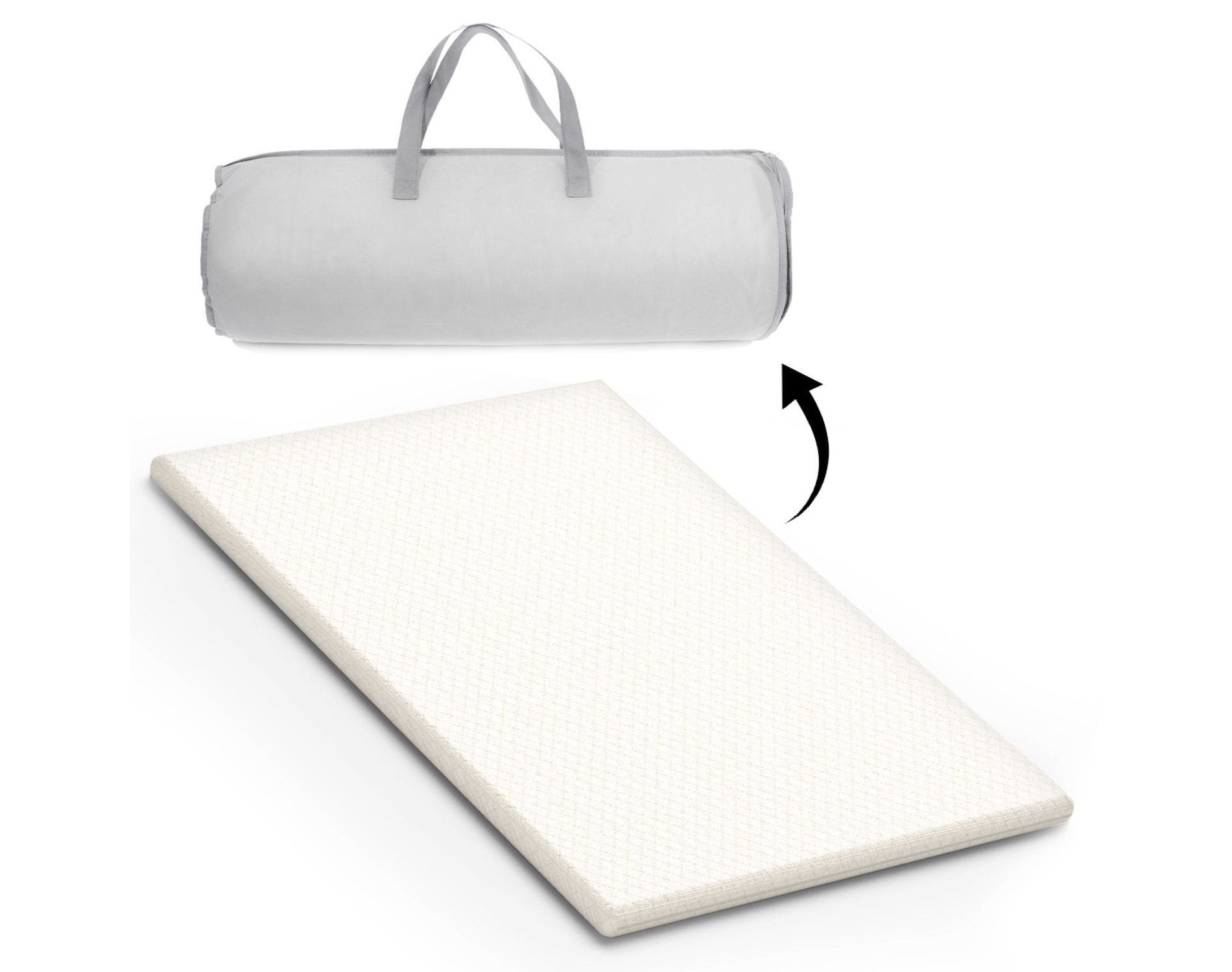 Pack and Play Mattress w/ Travel Carry Bag, Playard Mattress 38"x26" Pack N Play Mattress Topper Washable Waterproof Cover. Hypoallergenic 1.5" Thick